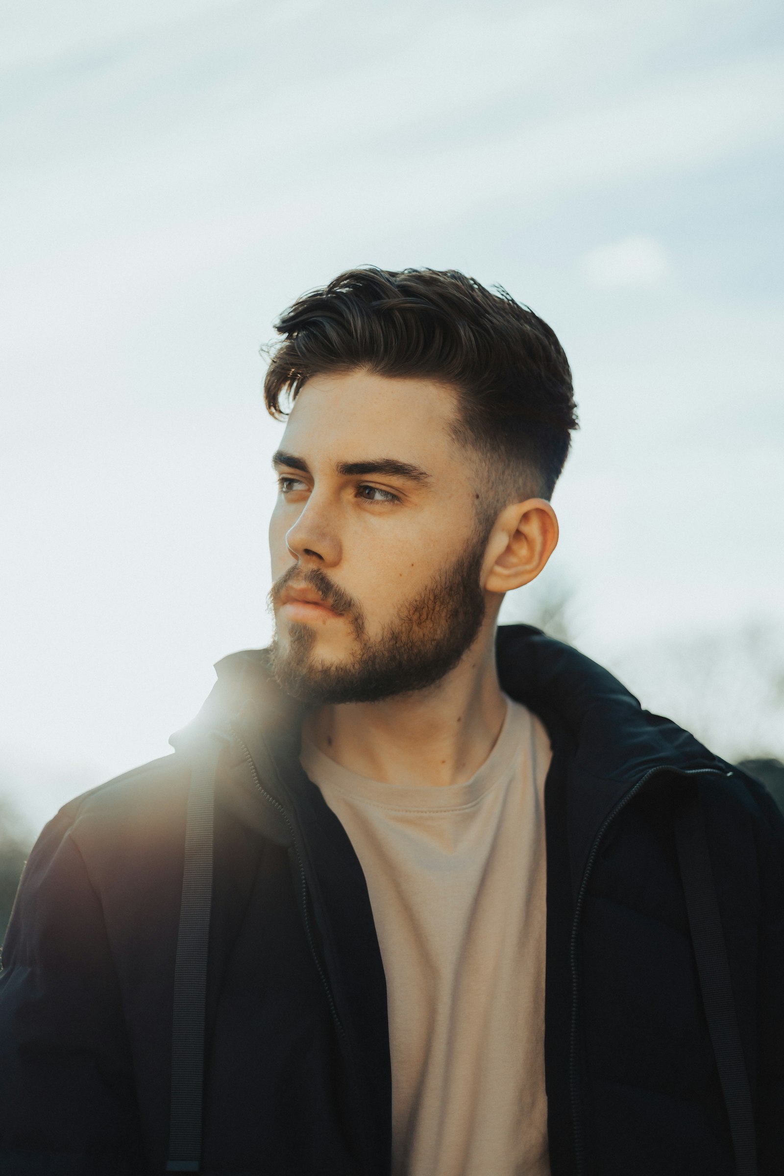 Textured crop with skin fade