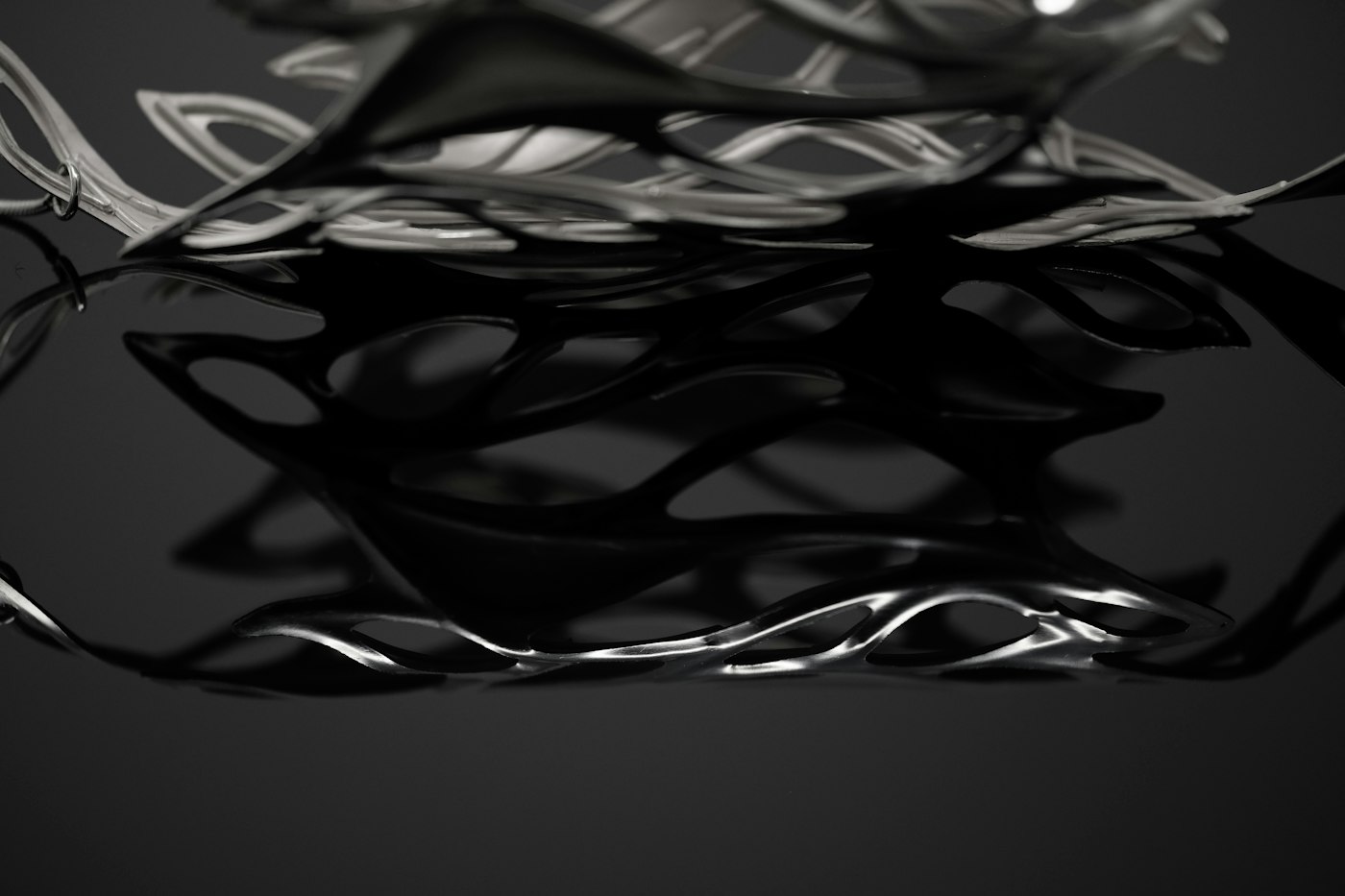 Silver sculpture render